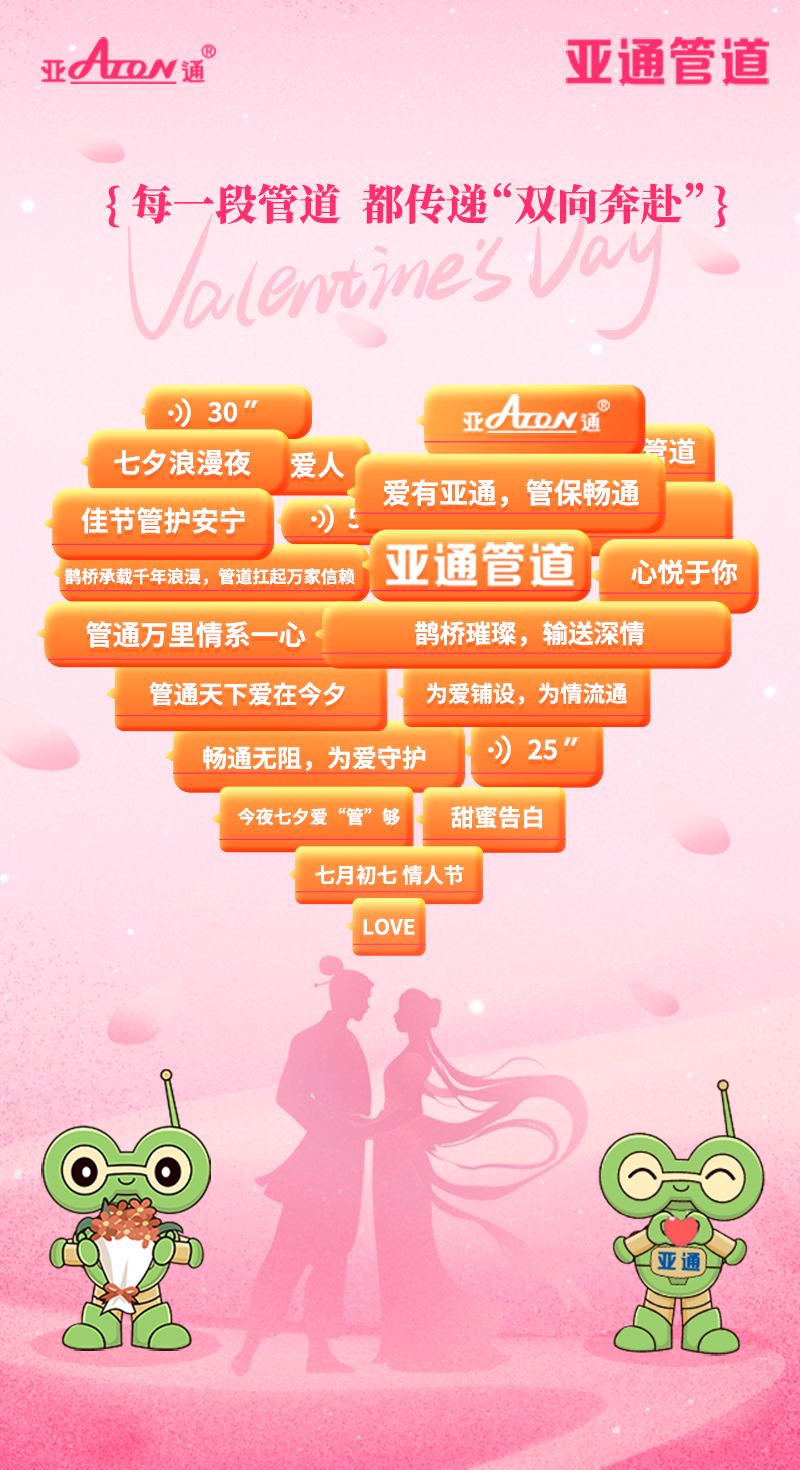 七夕節 | 每一段管道，都傳遞“雙向奔赴”
